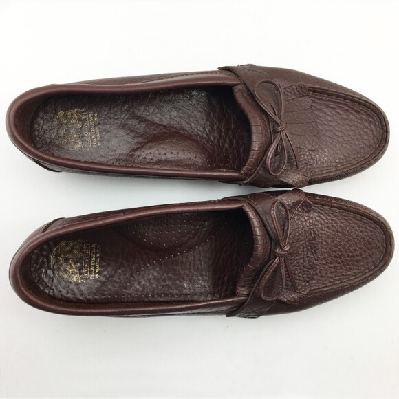 SAS Tripad Comfort Brown Leather Moccasin Toe Kiltie Loafers - Women's Size 10 S - Picture 7 of 8